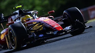 Hamilton leads dominant Ferrari 1-2 in second Hungarian GP practice