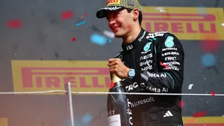 George Russell reflects on emotional British GP podium in full circle moment