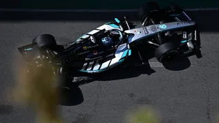 George Russell tops Azerbaijan FP1 as Kimi Antonelli suffers Mercedes trouble