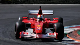 Sebastian Vettel thrills Monza crowd on F1 return in Michael Schumacher’s Ferrari