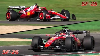 Comparing the Engine Sound of the Ferrari SF-25 and SF-26 at Imola