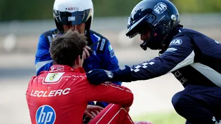 Leclerc was concerned about his vision immediately after heavy Monza crash
