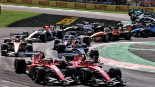 F1 Monza LIVE: Russell leads as Antonelli charges back in Italian GP recovery