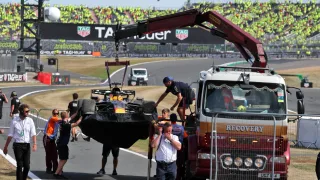 Max Verstappen slams "super-dangerous" Red Bull wing after "lucky" Silverstone escape