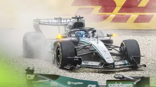 George Russell ‘numb’ after Lewis Hamilton collision as Mercedes issue sparks anger