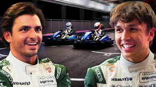 Williams: Sainz and Albon Battle It Out in a Karting Showdown