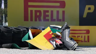 Huge crash knocks Leclerc out of F1 Italian GP