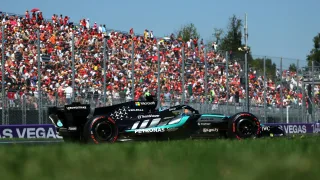 George Russell tops the times in FP2 at Italian GP