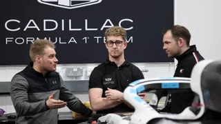 F1 Meets NASCAR: Terry Crews learns Cadillac's pit crew work